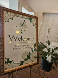 A sign that says welcome to the education department.