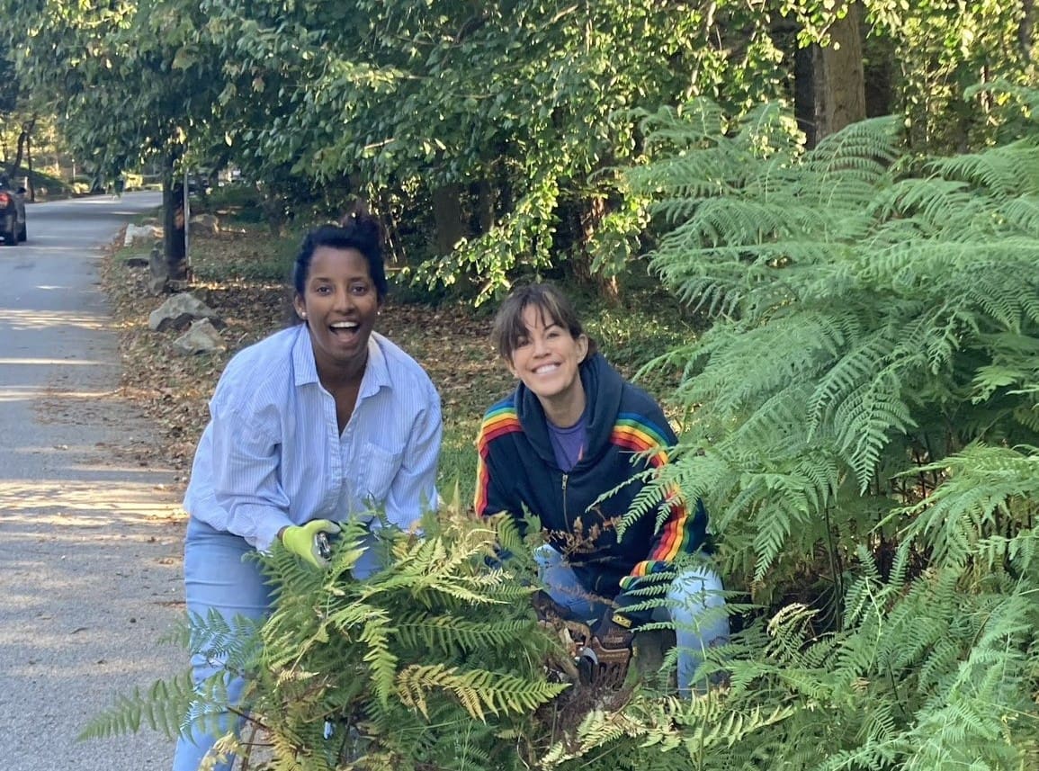 Members of Lullwater Garden Club work to preserve the Conservation Garden.