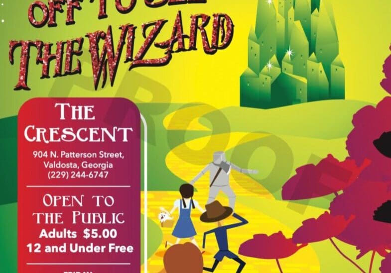 A poster for the wizard of oz show.